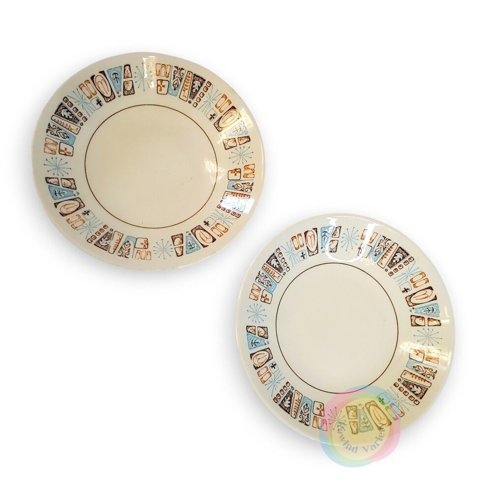 MCM Taylor Smith Taylor Tiki Bowls Set of 2 Moderne Atomic